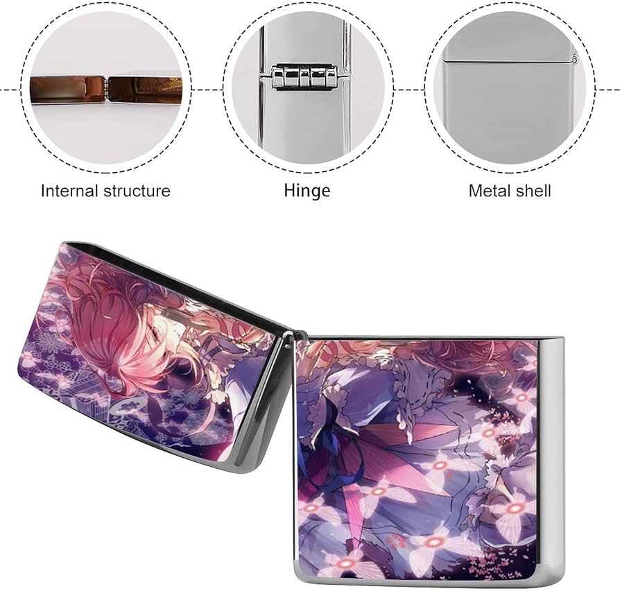 東方project 幽々子美少女オイルライターzippo 風TD3